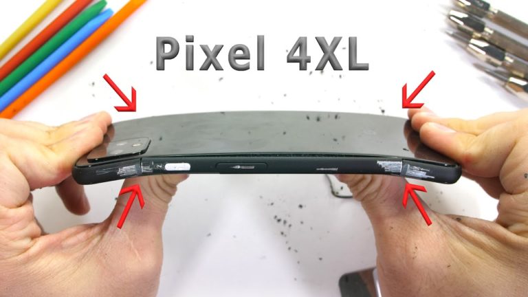 Google Pixel 4 XL bend test #bendgate