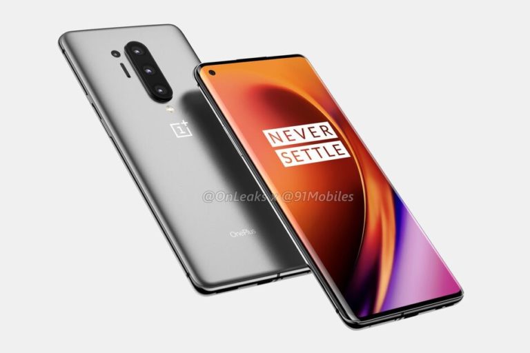 OnePlus 8 render leaked