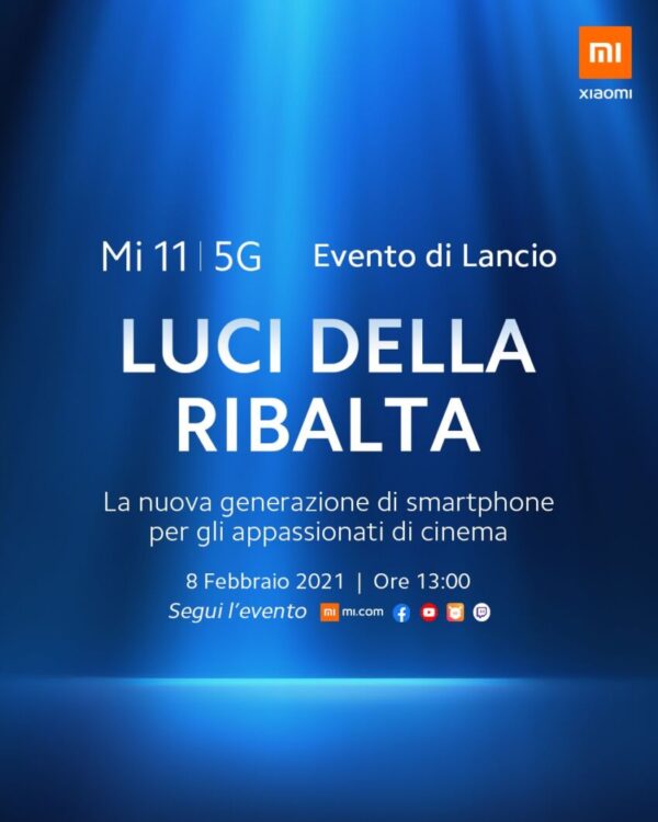 Xiaomi Mi 11 5G presentazione italiana