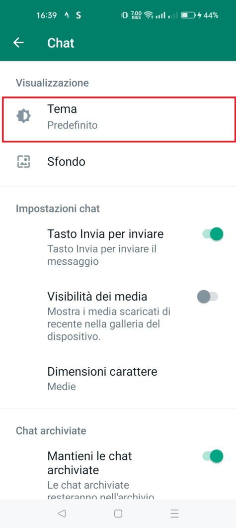 Come abilitare la modalità scura su WhatsApp (2)